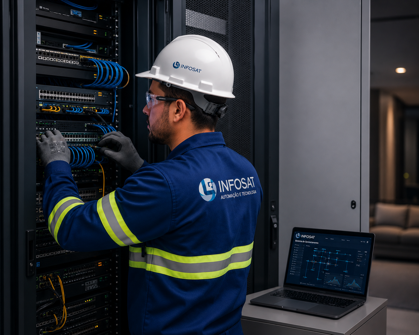 Técnico Infosat em painel de dados